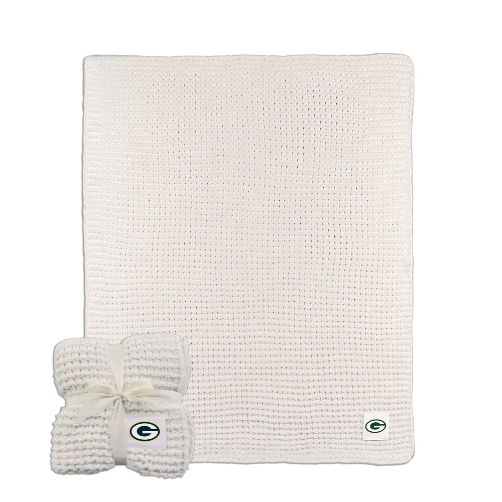 Green Bay Packers Cable Knit Throw 50x60 - Logo Brands - Flyclothing LLC