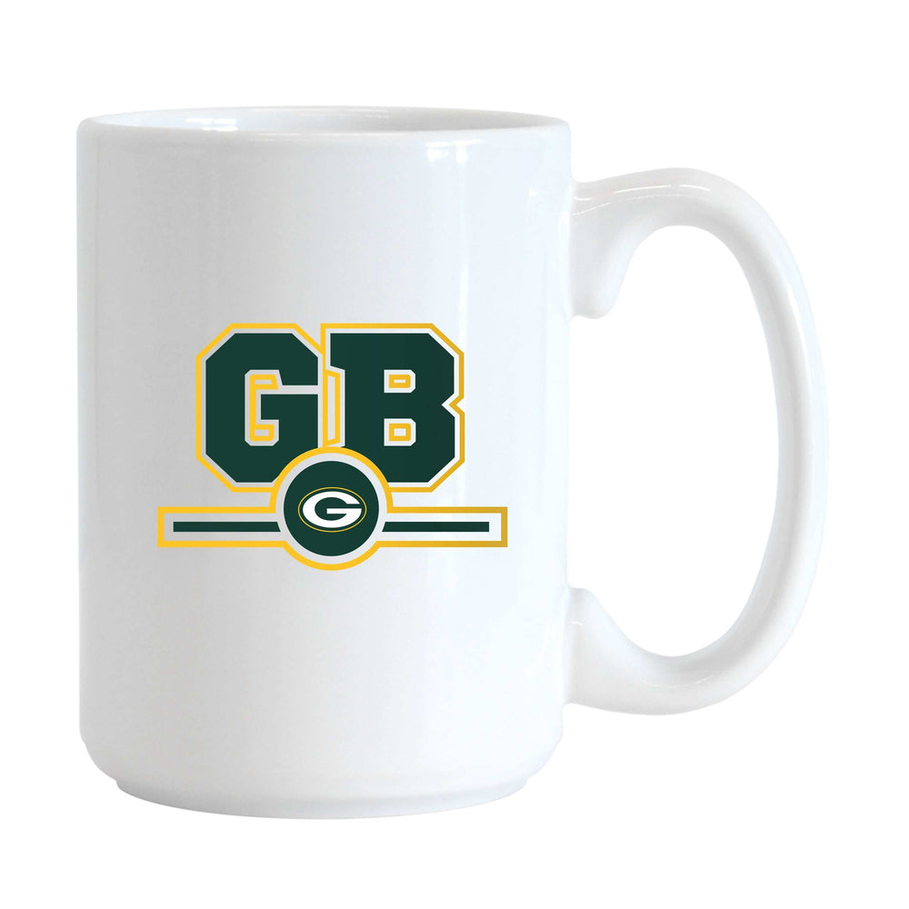 Green Bay Packers 15oz Letterman Sublimated Mug - Logo Brands - Flyclothing LLC