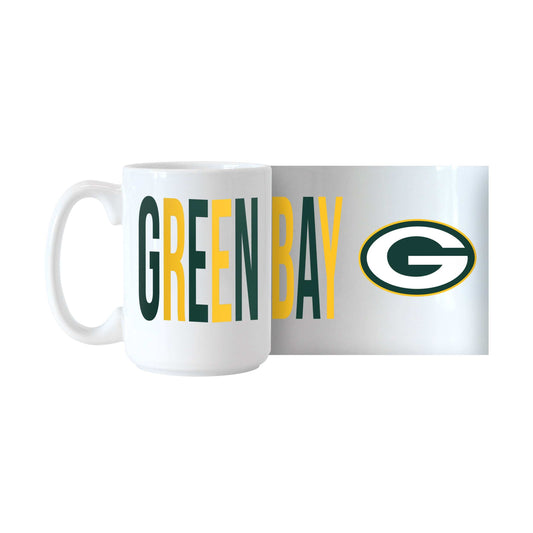 Green Bay Packers 15oz Overtime Sublimated Mug - Logo Brands - Flyclothing LLC