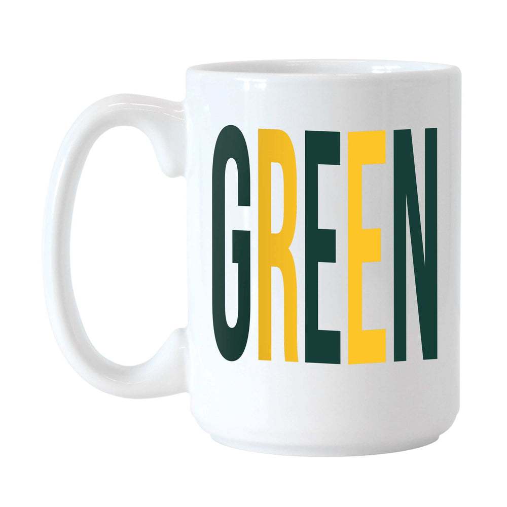 Green Bay Packers 15oz Overtime Sublimated Mug - Logo Brands - Flyclothing LLC