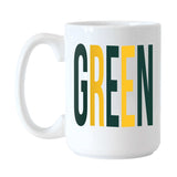 Green Bay Packers 15oz Overtime Sublimated Mug - Logo Brands - Flyclothing LLC