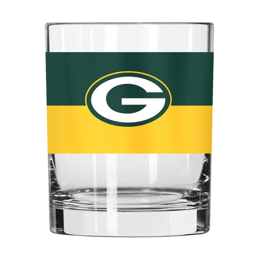 Green Bay Packers 14oz Two Tone Colorblock Rocks Glass - Logo Brands - Flyclothing LLC