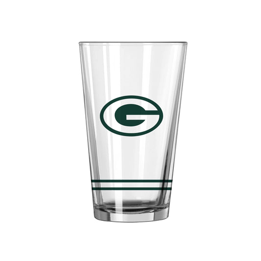 Green Bay Packers 16oz Flipside White Pint Glass - Logo Brands - Flyclothing LLC