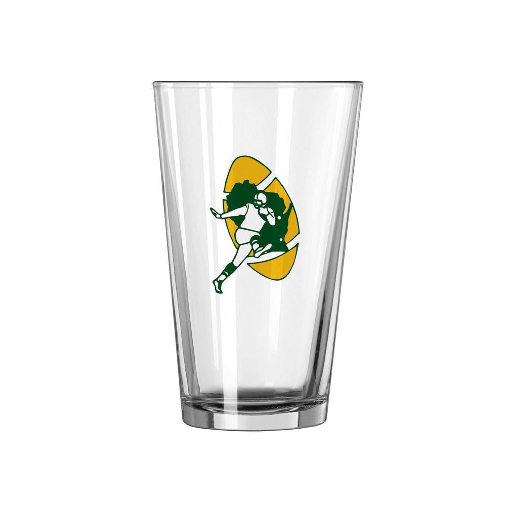 Green Bay Packers 16oz Retro Pint Glass - Logo Brands - Flyclothing LLC
