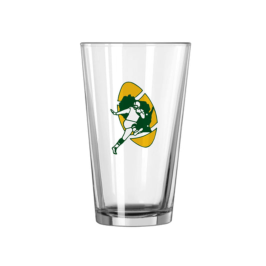 Green Bay Packers 16oz Retro Pint Glass - Logo Brands - Flyclothing LLC