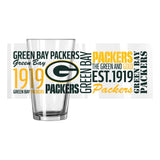 Green Bay Packers 16oz Spirit Pint Glass - Logo Brands - Flyclothing LLC