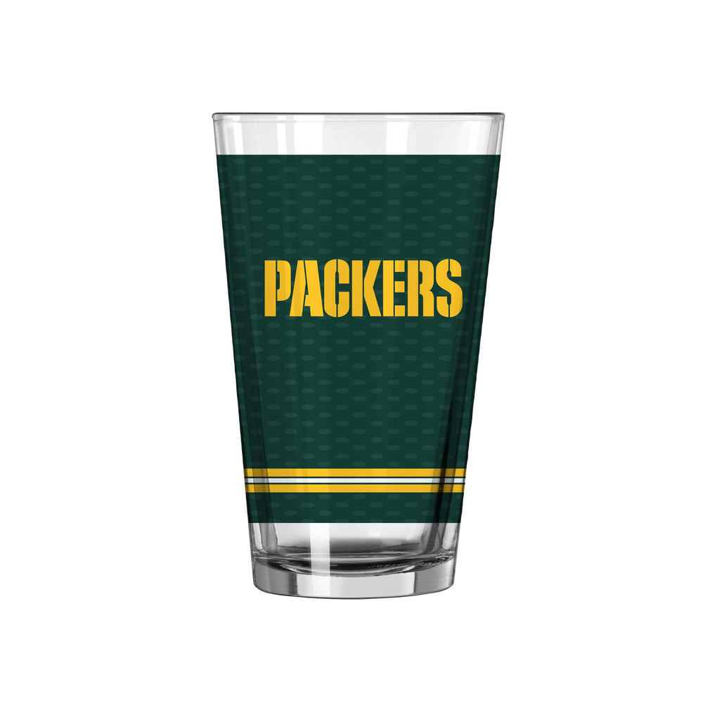 Green Bay Packers 16oz Home Jersey Pint Glass - Logo Brands - Flyclothing LLC