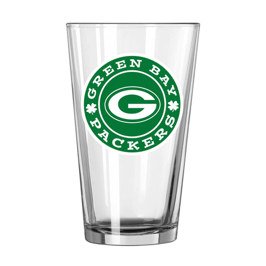Green Bay Packers 16oz St. Patrick's Day Pint Glass - Logo Brands - Flyclothing LLC