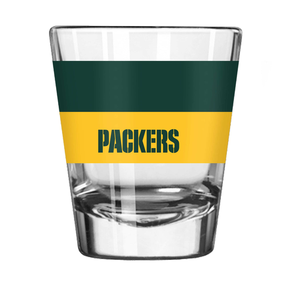 Green Bay Packers 2oz Two Tone Colorblock Shot Glass - Logo Brands - Flyclothing LLC