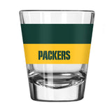 Green Bay Packers 2oz Two Tone Colorblock Shot Glass - Logo Brands - Flyclothing LLC