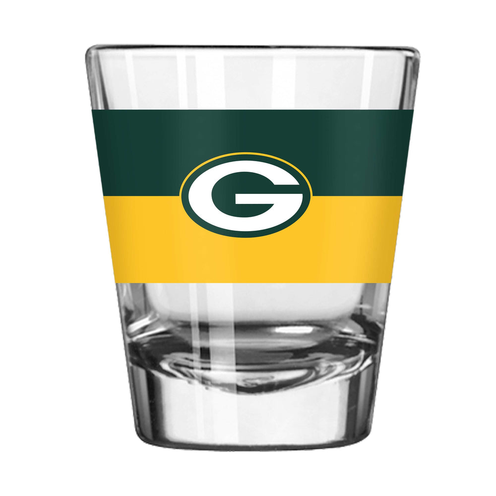 Green Bay Packers 2oz Two Tone Colorblock Shot Glass - Logo Brands - Flyclothing LLC
