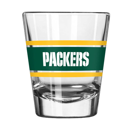 Green Bay Packers 2oz Stripe Shot Glass - Logo Brands - Flyclothing LLC