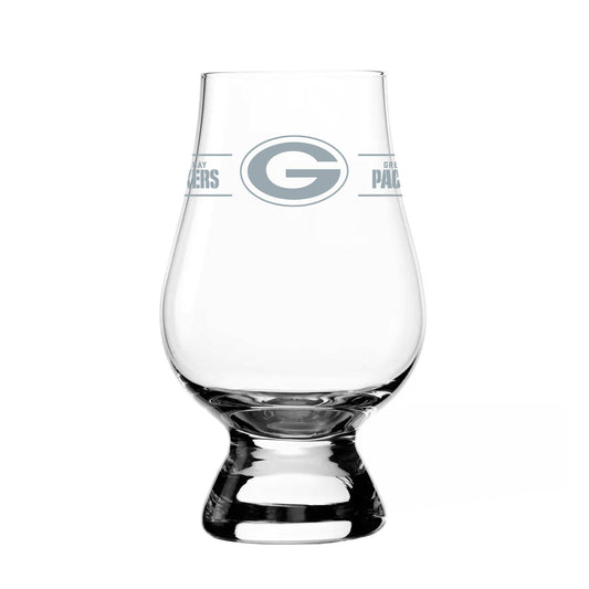 Green Bay Packers 6oz Frost Stripe Tulip Whiskey Glass - Logo Brands - Flyclothing LLC