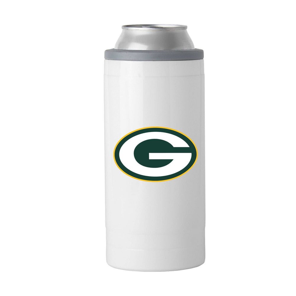 Green Bay Packers Letterman 12 oz Slim Can Coolie - Logo Brands - Flyclothing LLC