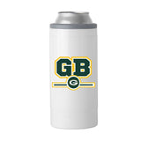 Green Bay Packers Letterman 12 oz Slim Can Coolie - Logo Brands - Flyclothing LLC