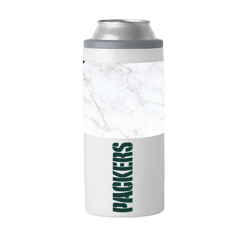 Green Bay Packers Marble 12oz Slim Can Coolie - Logo Brands - Flyclothing LLC