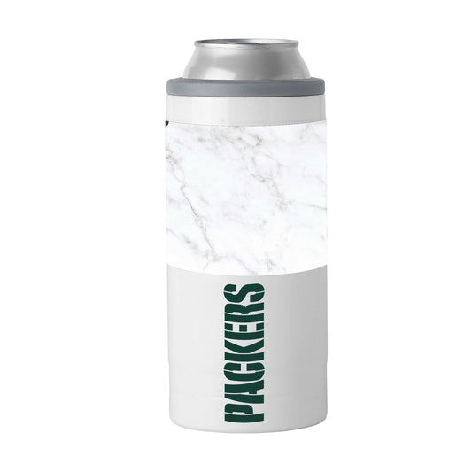 Green Bay Packers Marble 12oz Slim Can Coolie - Logo Brands - Flyclothing LLC