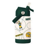 Green Bay Packers 12oz Mascot SS Kids Bottle - Logo Brands - Flyclothing LLC