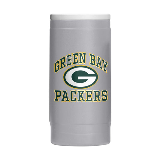 Green Bay Packers 12oz Athletic Powdercoat SlimCan Coolie - Logo Brands - Flyclothing LLC