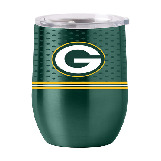 Green Bay Packers 16oz Home Jersey Stainless Curved Beverage - Logo Brands - Flyclothing LLC