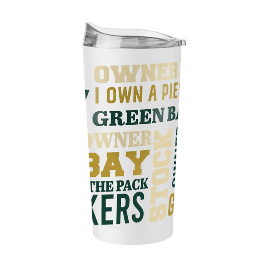 Green Bay Packers 20oz Shareholder Spirit Powder Coat Tumbler - Logo Brands - Flyclothing LLC
