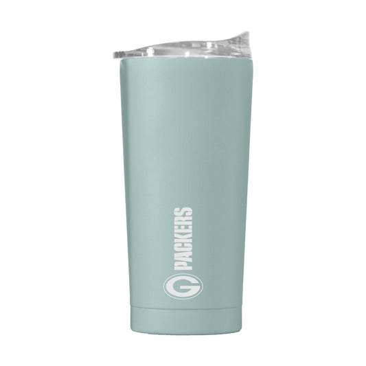 Green Bay Packers 20oz Vertical Powder Coat Tumbler - Logo Brands - Flyclothing LLC