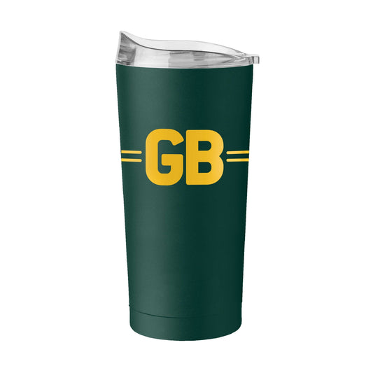 Green Bay Packers 50's Classic Hunter Powdercoat 20oz Tumbler - Logo Brands - Flyclothing LLC