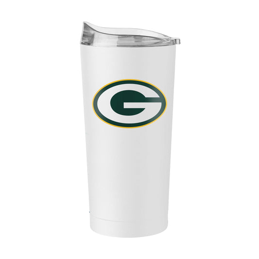 Green Bay Packers 20oz Swagger White Powder Coat Tumbler - Logo Brands - Flyclothing LLC