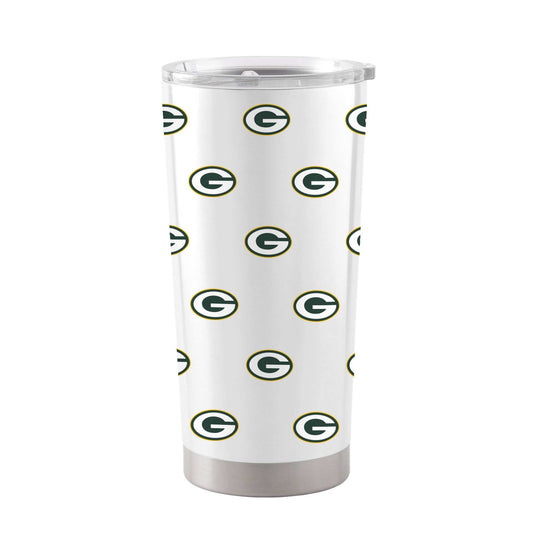 Green Bay Packers 20oz Block Stainless Steel Tumbler - Logo Brands - Flyclothing LLC