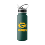 Green Bay Packers 25oz Single Wall Flip Top Stainless Bottle - Logo Brands - Flyclothing LLC
