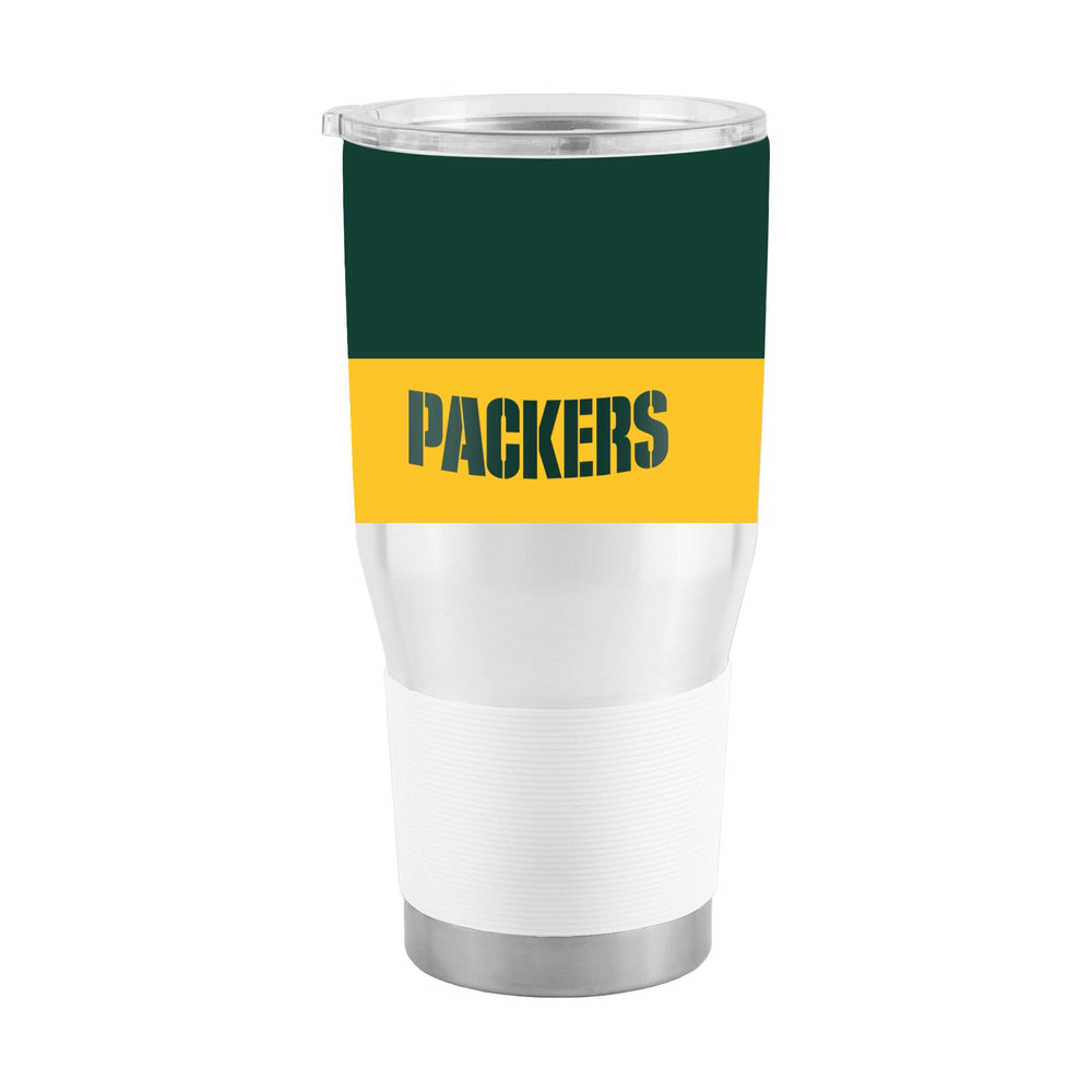 Green Bay Packers 30oz Two Tone Colorblock Stainless Steel Tumbler - Logo Brands - Flyclothing LLC