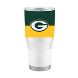 Green Bay Packers 30oz Two Tone Colorblock Stainless Steel Tumbler - Logo Brands - Flyclothing LLC
