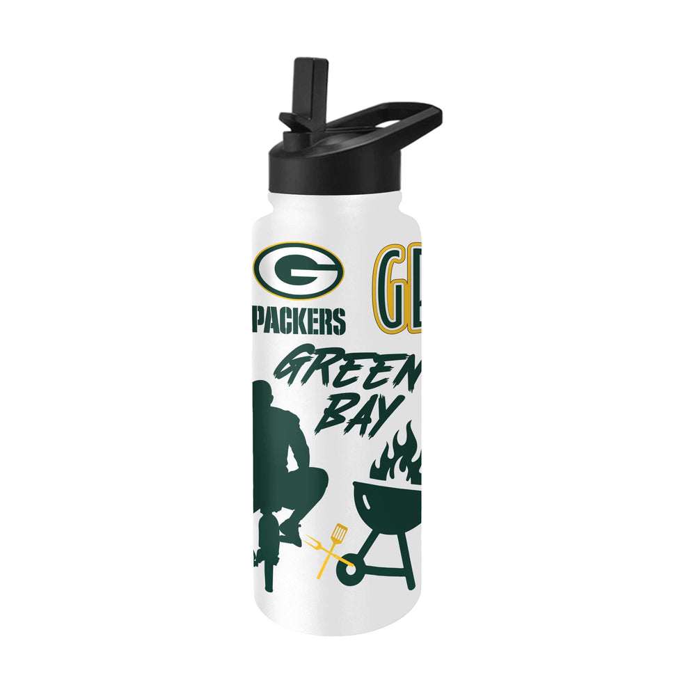 Green Bay Packers 34oz Native Quencher Bottle - Logo Brands - Flyclothing LLC