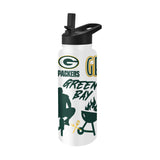 Green Bay Packers 34oz Native Quencher Bottle - Logo Brands - Flyclothing LLC