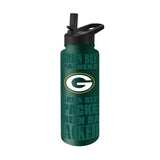 Green Bay Packers 34oz Replay Quencher Bottle - Logo Brands - Flyclothing LLC