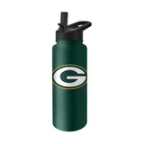 Green Bay Packers Quencher Logo Flip Top Water Bottle - Logo Brands - Flyclothing LLC
