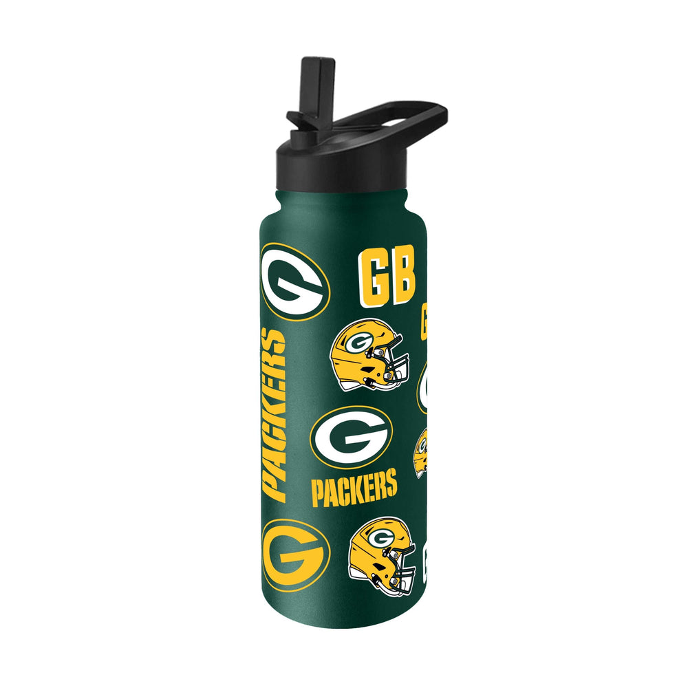 Green Bay Packers 34oz Native Quencher Bottle - Logo Brands - Flyclothing LLC