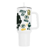 Green Bay Packers 40oz Native Powder Coat Tumbler - Logo Brands - Flyclothing LLC