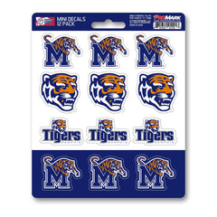 Memphis Tigers 12 Count Mini Decal Sticker Pack - Memphis