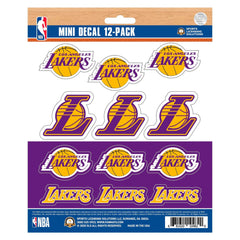 Los Angeles Lakers 12 Count Mini Decal Sticker Pack - Los Angeles Lakers