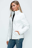 How Dare U Pocketed Zip Up Puffer Jacket with Removable Hood - Trendsi - Flyclothing LLC