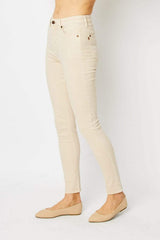 Judy Blue Full Size Garment Dyed Tummy Control Skinny Jeans - Trendsi - Flyclothing LLC