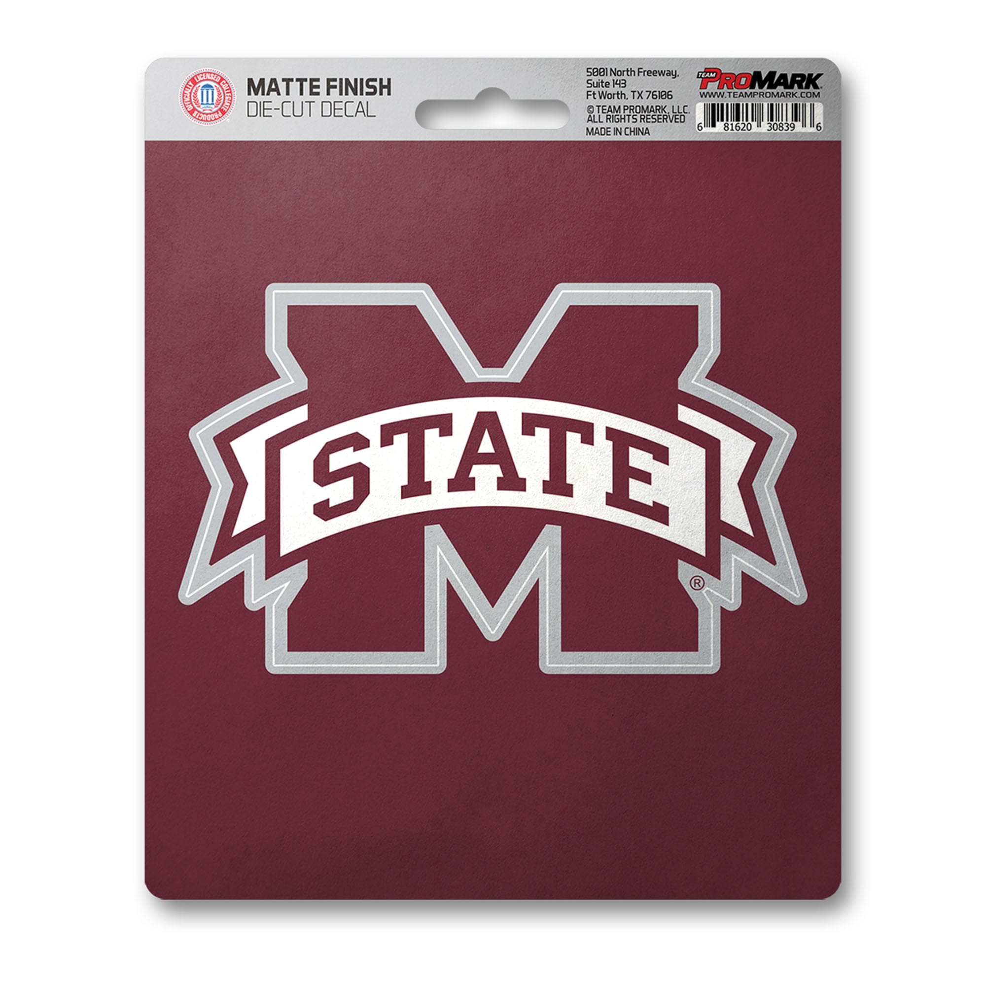 Mississippi State Bulldogs Matte Decal Sticker