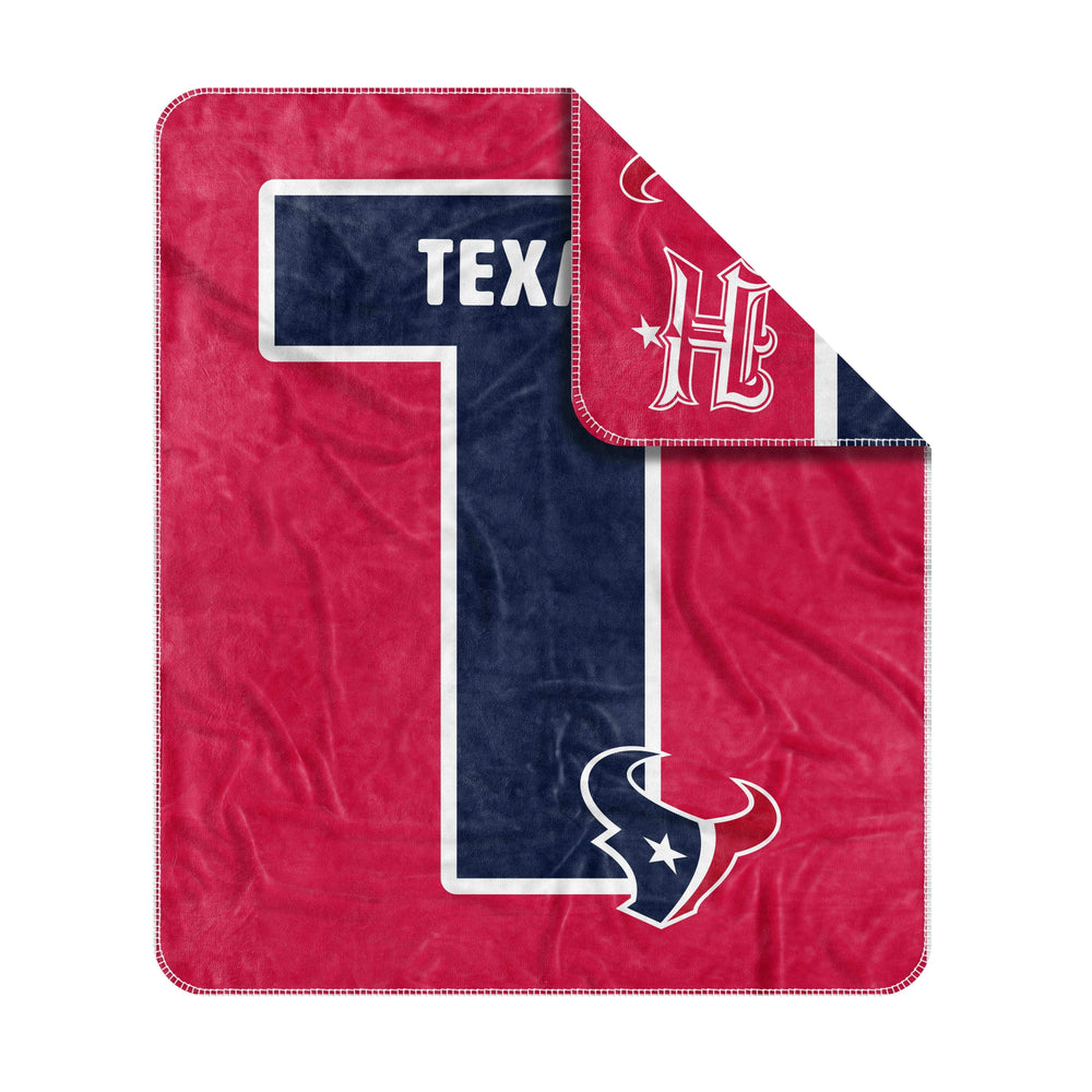 Houston Texans Dream Weave Throw 50x60 - Logo Brands - Flyclothing LLC