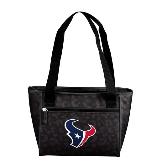 Houston Texans Leopard Print 16 Can Cooler Tote - Logo Brands - Flyclothing LLC