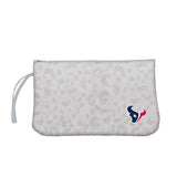 Houston Texans Leopard Print Wristlet - Logo Brands - Flyclothing LLC