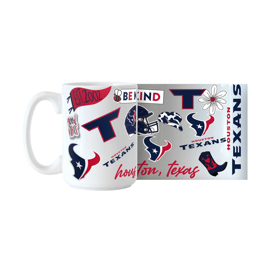 Houston Texans 15oz Native Sublimated Mug - Logo Brands - Flyclothing LLC