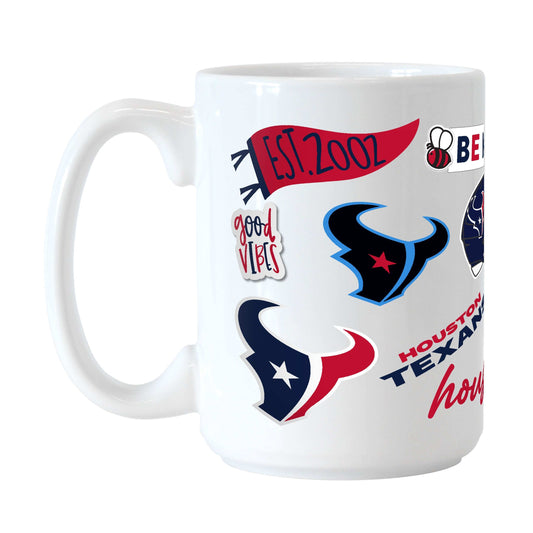 Houston Texans 15oz Native Sublimated Mug - Logo Brands - Flyclothing LLC