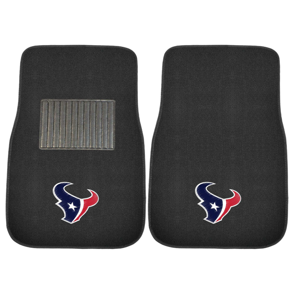 NFL - Houston Texans 2-pc Embroidered Car Mat Set - Logo Brands - Flyclothing LLC
