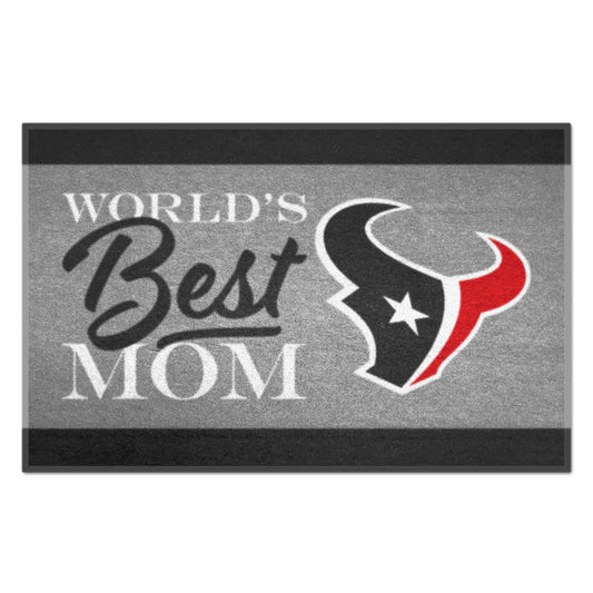 NFL - Houston Texans Starter Mat - World's Best Mom - Logo Brands - Flyclothing LLC